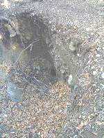 Figure 4. Layers of dirt and rock.