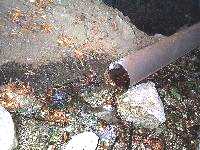 Figure 3. Water flowing into pipe.