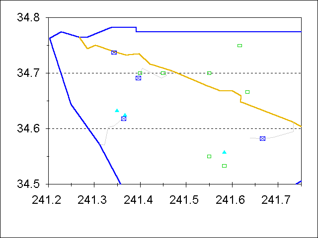 map showing hikes in northwest region of SGM