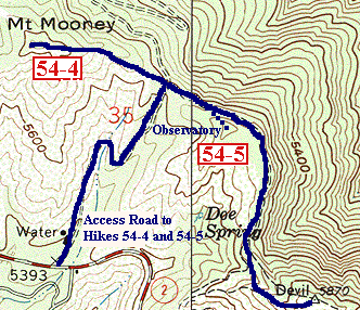 54-4 and 54-5 Mt. Mooney and Devil Peak Map