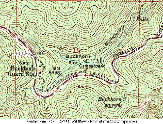 Small Buckhorn Map